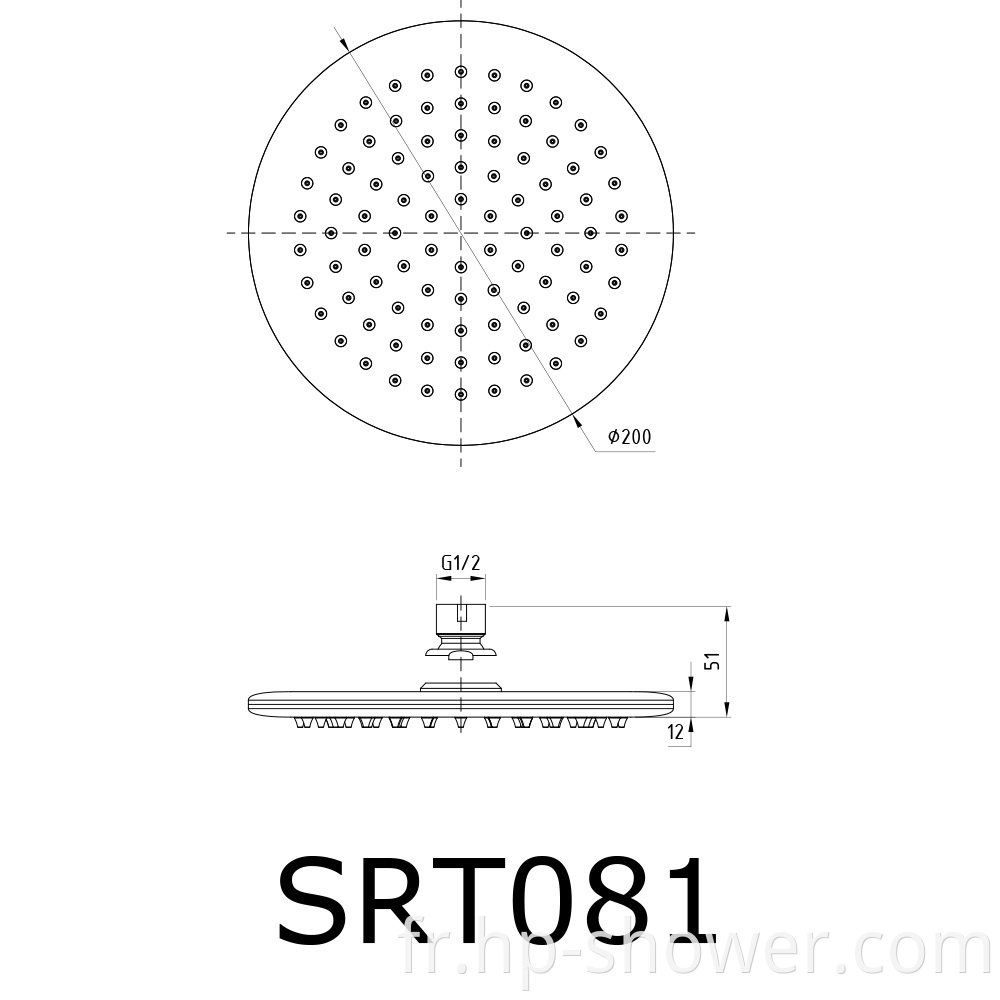 Double Curve Shower Head